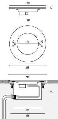 4.0291.75 Retrofit, Plan front, Pool belysning