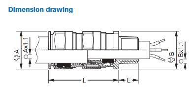 Förskruvning ADE-4F Exe/Exd