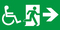Piktogram 30m GuideLed för tak- och pendelmontage